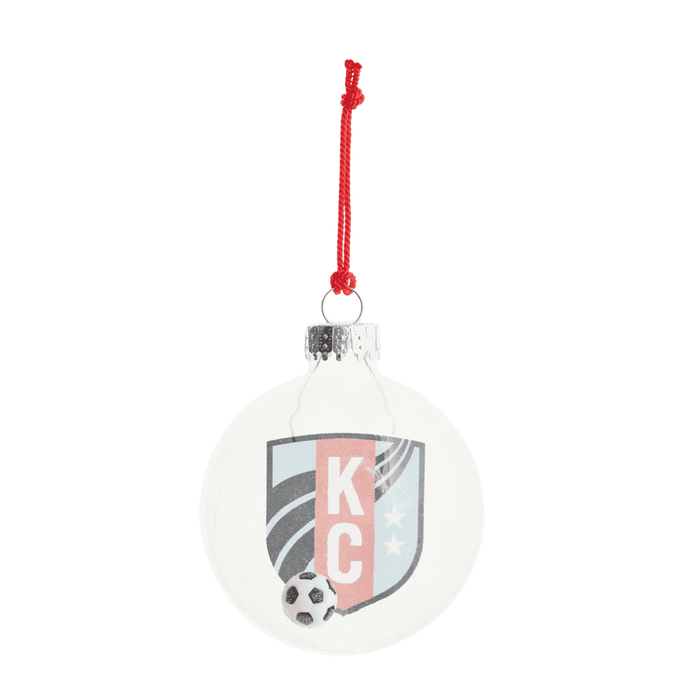 KC Current Holiday Soccer Ball Ornament
