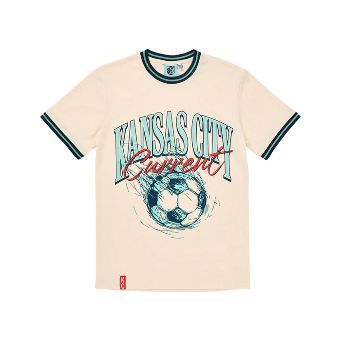 KC Current Youth Soccer Ball Ringer T-Shirt