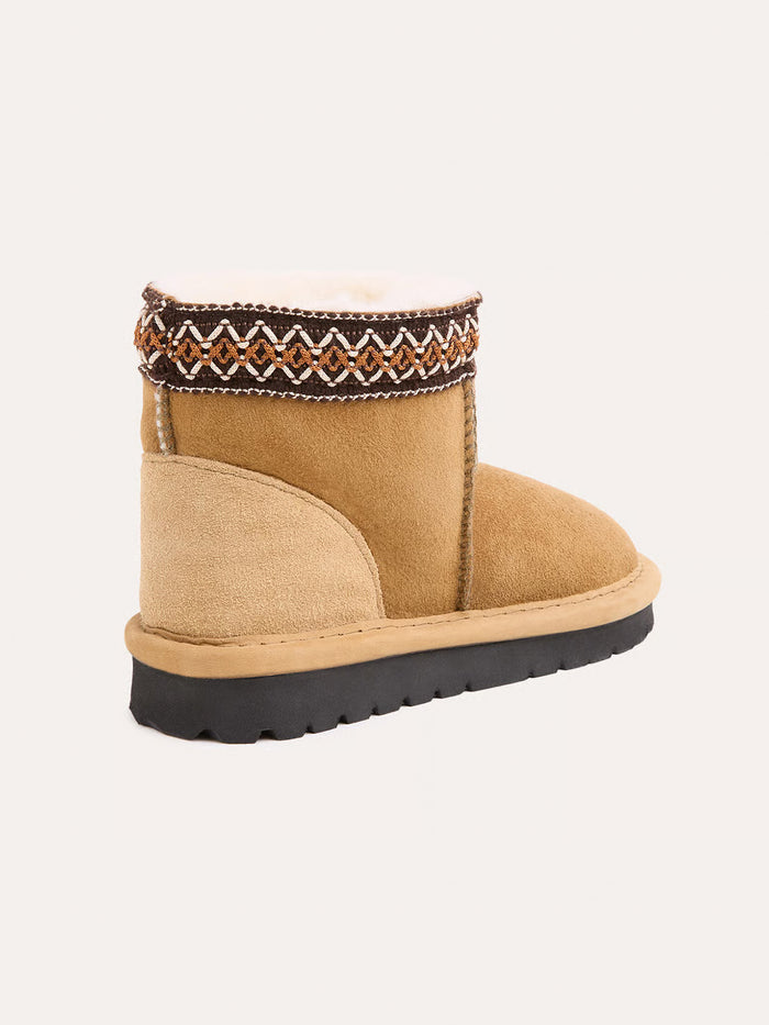 Kid's Braid Trim Shortie Boots