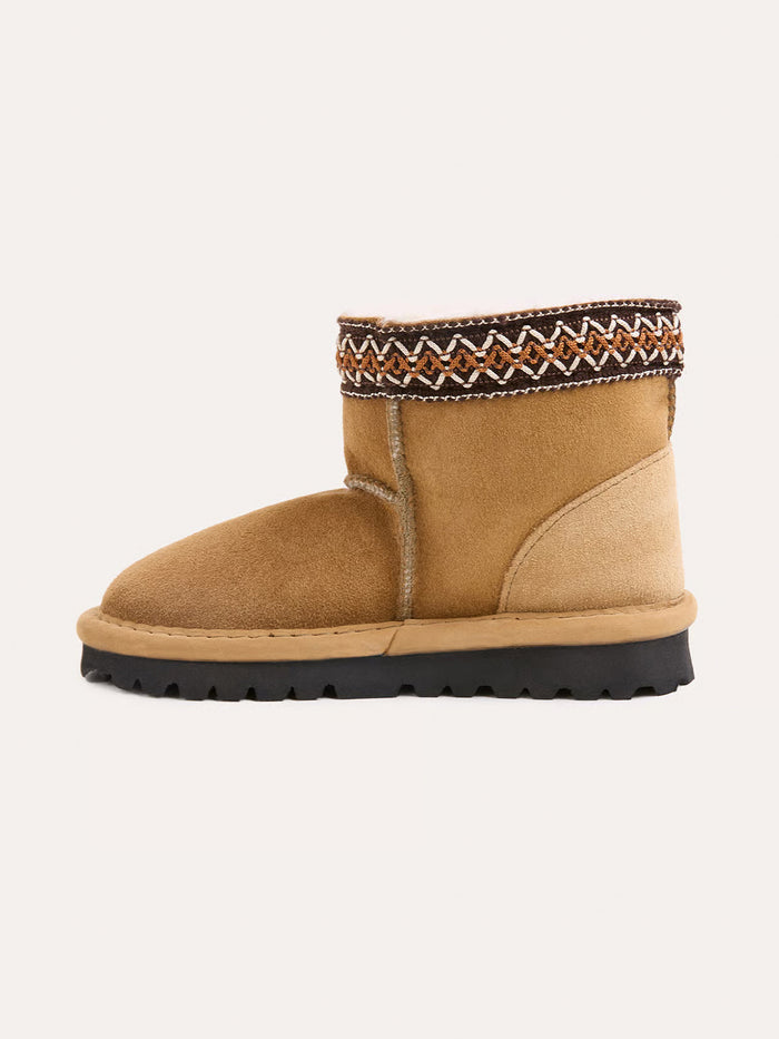 Kid's Braid Trim Shortie Boots
