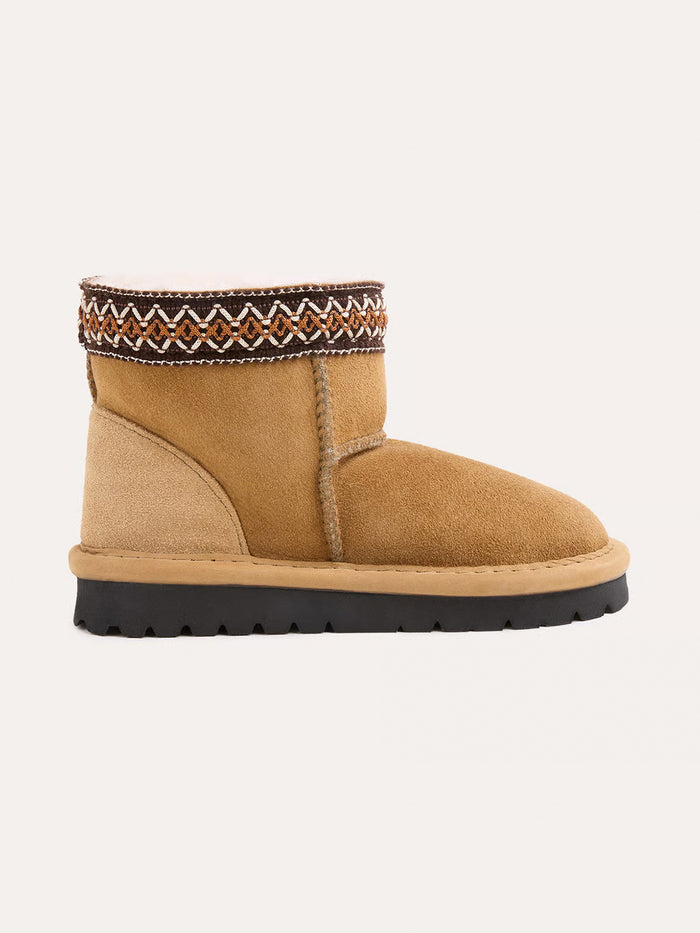 Kid's Braid Trim Shortie Boots