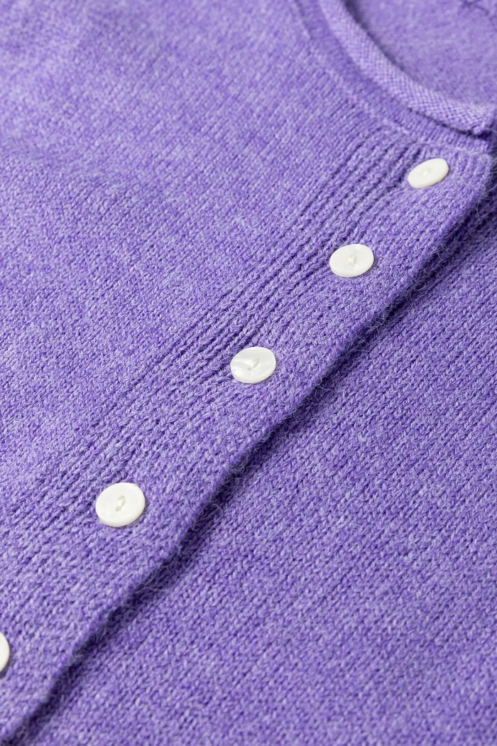 Knit Button Drop Shoulder Sweater Cardigan - Sweaters & Cardigans/Cardigans