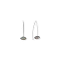 Labradorite Long Wire Earrings
