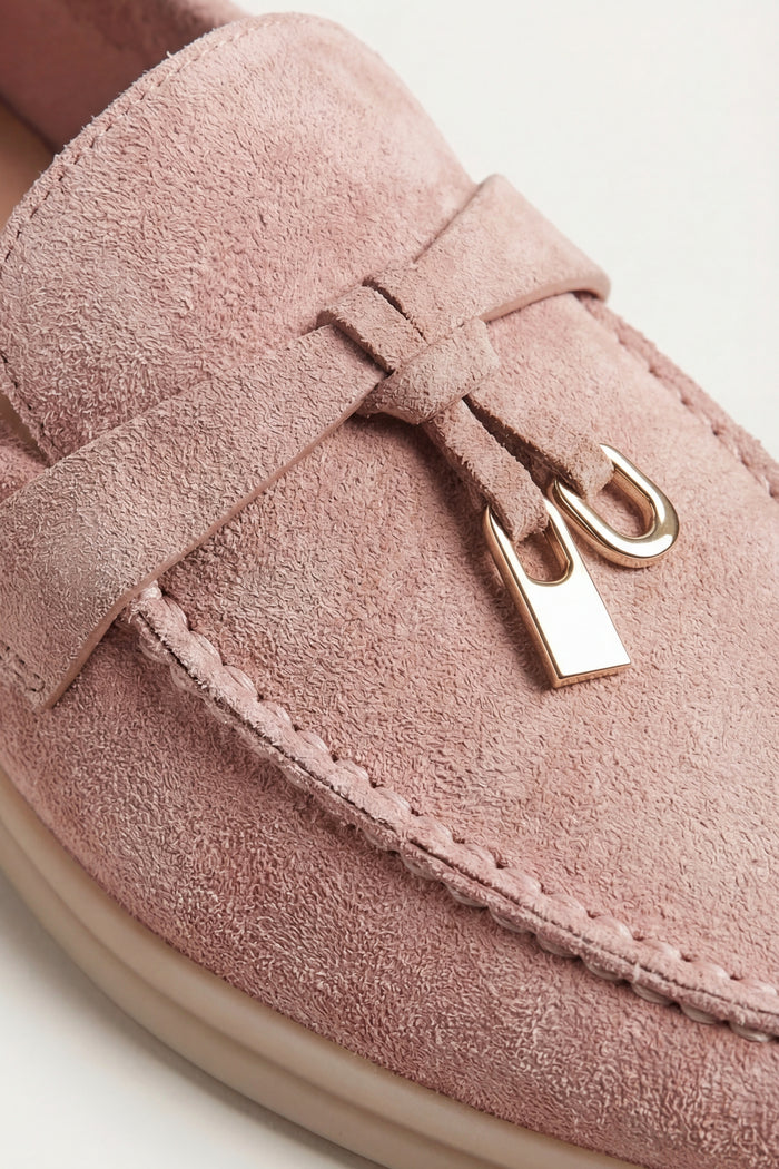 Leonis Buckle Loafer Blush Rose