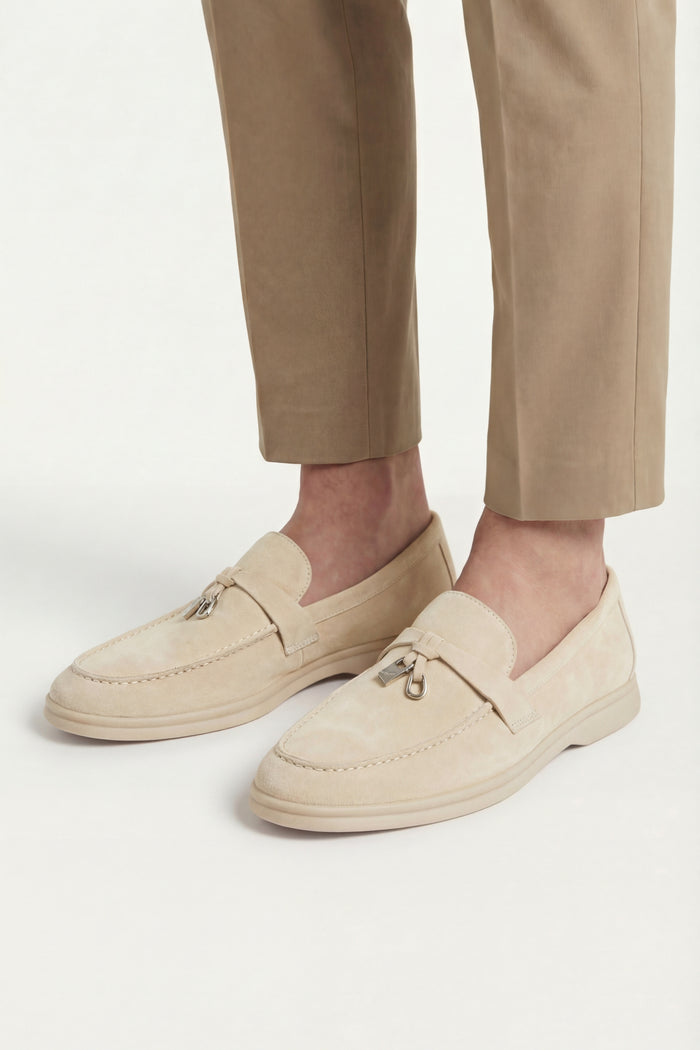 Leonis Buckle Loafer Sand Beige