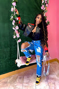 Less Talk......Destroyed Boyfriend Jeans Dear Jeans