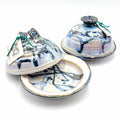 Liscom Hill Pottery - Black and Blue Garlic Roaster