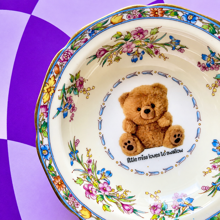 Little Miss Loves To Swallow Vintage Mini Bowl 5"