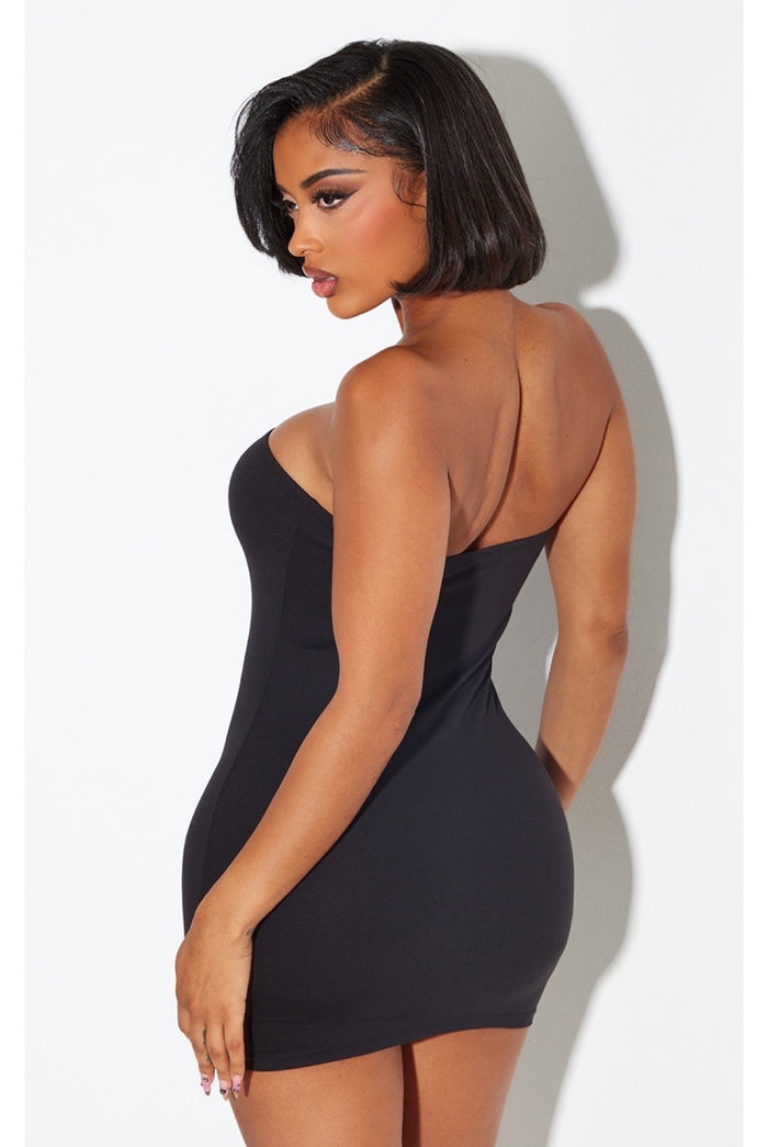 Make Time For Me - Fitted Stretch Mini Tube Dress