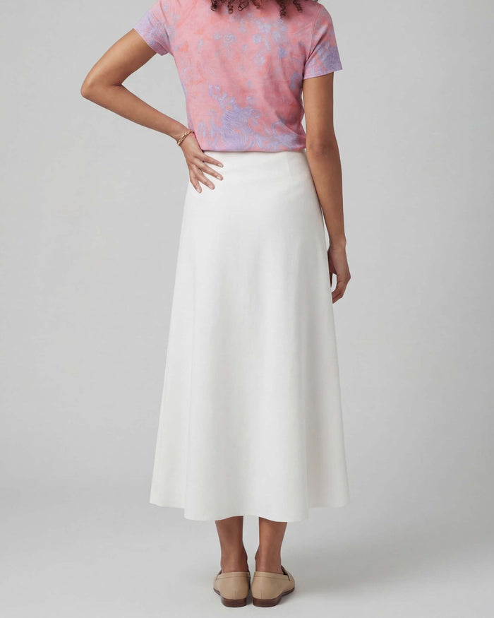 MARNI WHITE WOMENS MIDI SKIRT