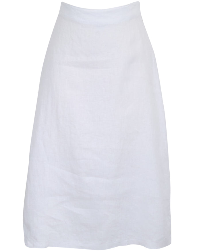 MARNI WHITE WOMENS MIDI SKIRT