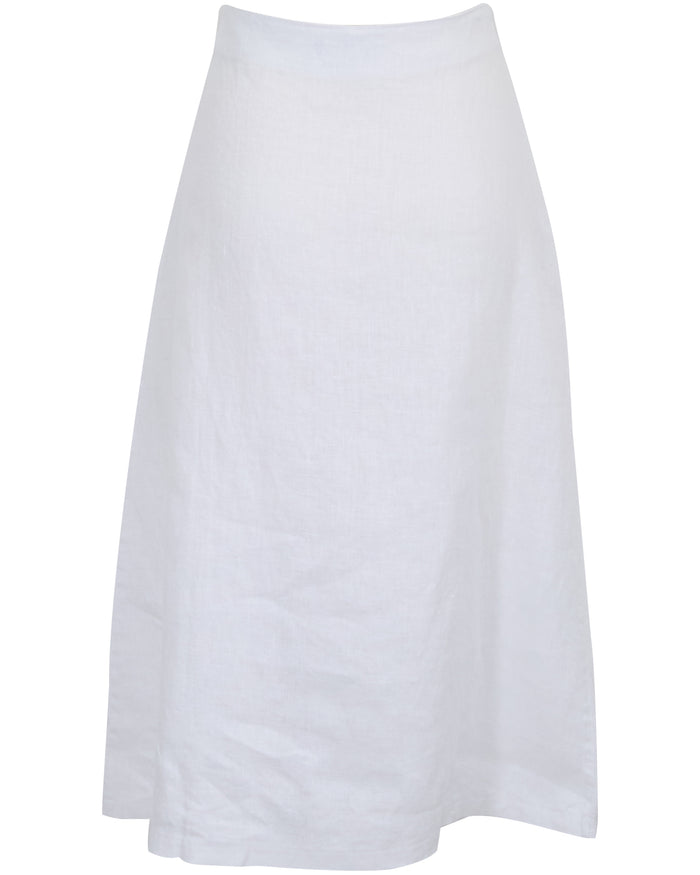 MARNI WHITE WOMENS MIDI SKIRT