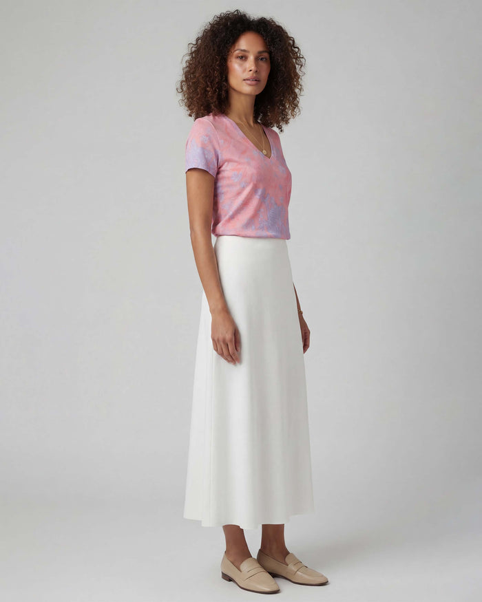 MARNI WHITE WOMENS MIDI SKIRT