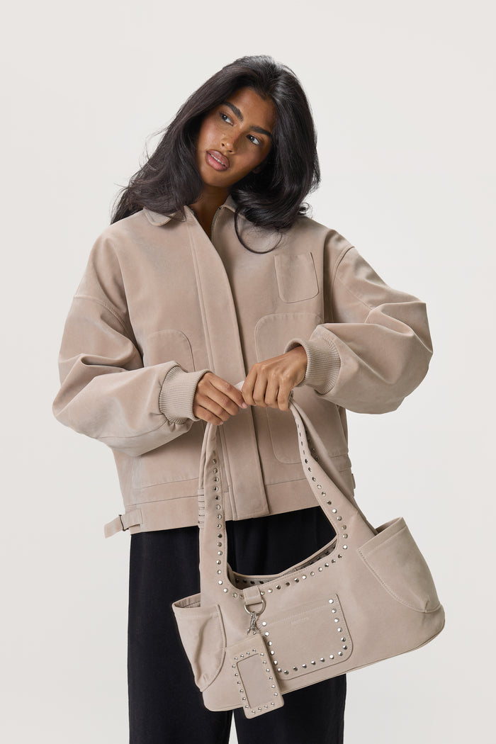 Martha Carryall Bag in Beige