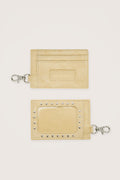 Martha Suede Cardholder in Yellow