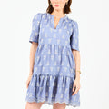 Mary Square Adelyn Dress In Blue