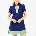 Mary Square Brenda Dress In Navy