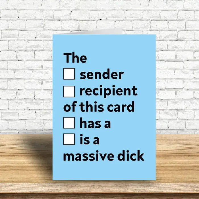 Massive D Greeting Card