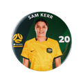 Matildas Player Badge Sam Kerr (FAMATILDASBADGEKERR) Licensed Misc Trofe