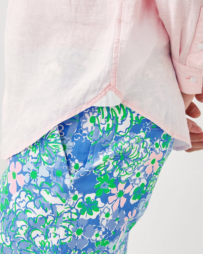 Mens Stuff Addison Shirt - Pink Muse X Resort White