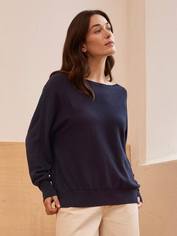 Merino Blend Fine Knit Dolman Jumper
