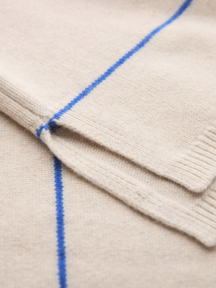 Merino Blend Split Hem Slouch Funnel Neck Jumper
