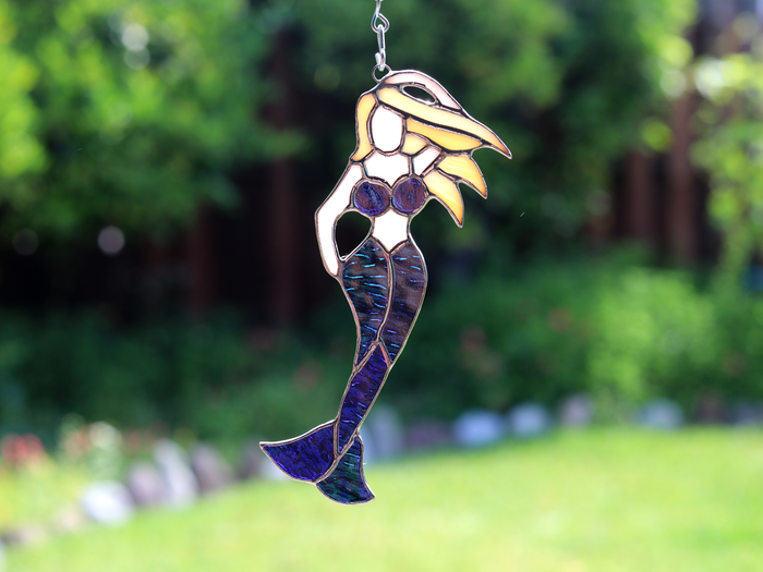 Mermaid Stained Glass