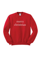 Merry Christmas Embroidered Crewneck