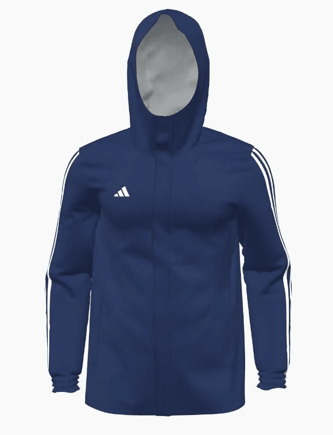 Mi Adidas 23 All Weather Jacket Youth (HR4235-NAVY) Apparel Adidas