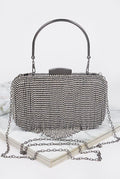 Michelle.....Rectangle Studded Fringe Clutch Purse H&D Accessories