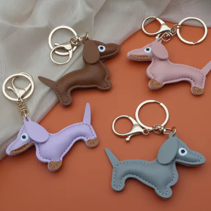 Mini Dachshund Keychain Bag Charm – Cute Dog Lover Gift – Pink Doxie Boutique