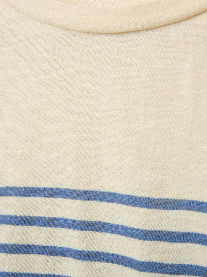 Modal Blend Striped Half Sleeve T-Shirt