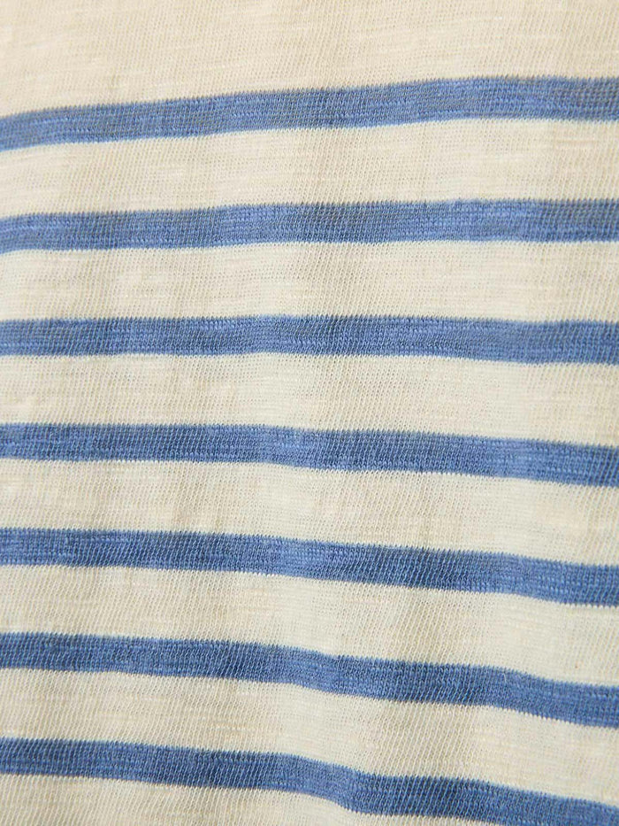 Modal Blend Striped Half Sleeve T-Shirt