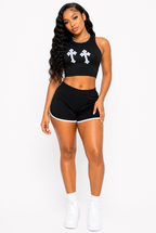 Must Be Summer – Cotton Stretch Dolphin Trim Shorts for Women