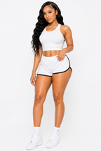 Must Be Summer – Cotton Stretch Dolphin Trim Shorts for Women