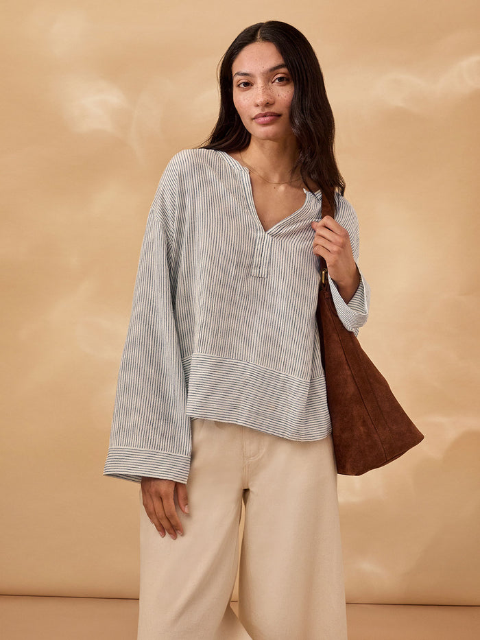 Notch Neck Swing Top