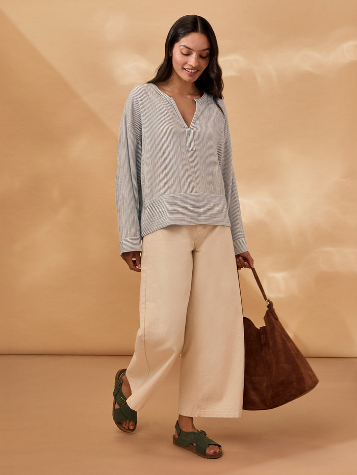 Notch Neck Swing Top