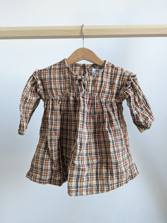 Old Navy Plaid Dress (12-18M)