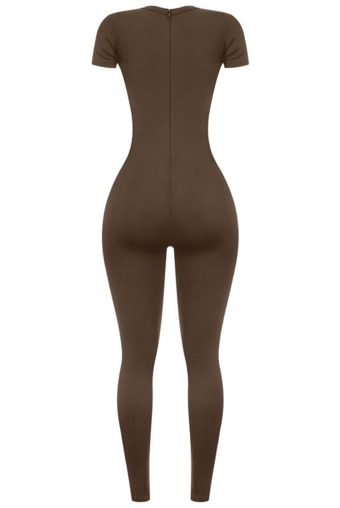 One Sided.....Short Sleeve Jumpsuit