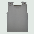 Organic-Cotton-Baby-Romper-Gray