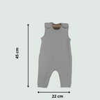 Organic-Cotton-Baby-Romper-Gray