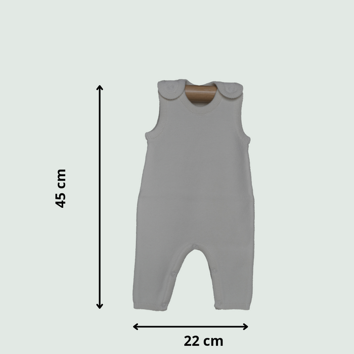 Organic-Cotton-Baby-Romper-Gray