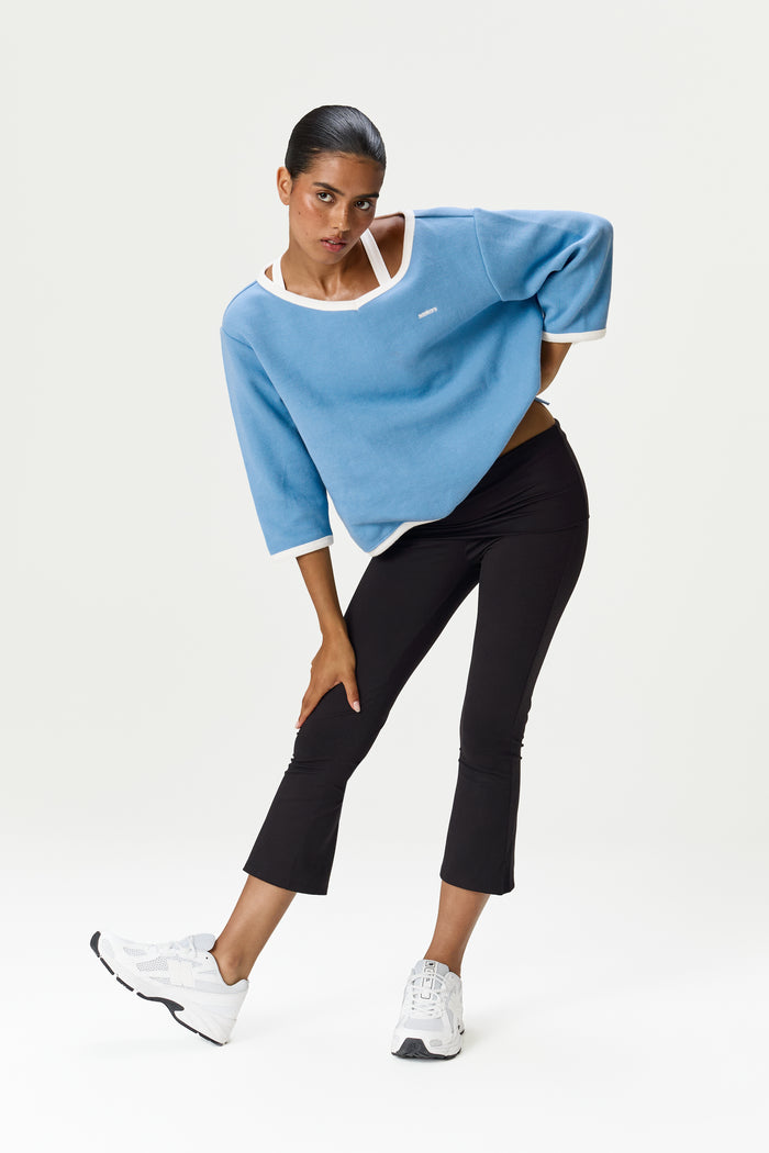 Model is 5'9" and wears a size S.