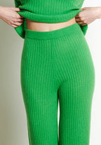 Pantalon cachemire vert pomme femme - RIA 14