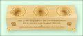 Pascha Wooden Laser Engraved Triple Tealight Holder