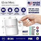Red White & Proud Personalized Mug, Patriotic 4th of July Celebration Pooh Bear Gift with Custom Name Personalized Ceramic Mug OrnamentallyYou