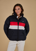 Penzance Women's Puffer Jacket - Navy - Whale Of A Time Clothing