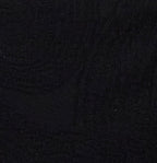 PETERSON BLACK MENS JACQUARD LINEN COTTON POLO