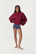 Petite Seekers Classic Hoodie in Burgundy