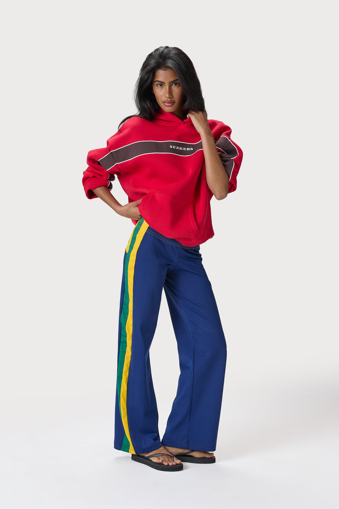 Petite Seekers Speedway Hoodie in Red